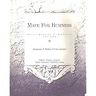 Math for business: For Quinsigamond Community College by  Stanley A Salzman