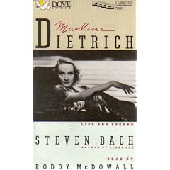 Marlene Dietrich: Life and Legend (4 Cassettes Read By Roddy Mcdowall)