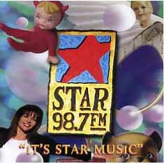 Star 98.7 FM Its Star Music by Natalie Merchant, Primitive Radio Gods, Gin Blossoms, Dishwalla, and Hootie & The Blowfish