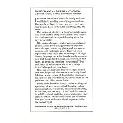 To Be or Not: An E-Prime Anthology