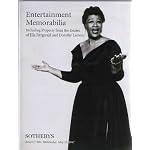 Sotheby's : Entertainment Memorabilia : Including Property from the Estates of Ella Fitzgerald and Dorothy Lamour : May 21, 1997 : Sale 6975 book cover