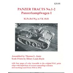 Panzerkampfwagen I - Kl.Pz.Bef.Wg. to VK 18.01 (Panzer Tracts, Vol. 1-2)