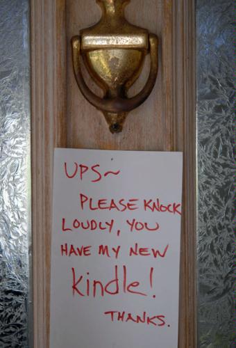 Eagerly Awaiting the Lovers Footste...er, Kindle.