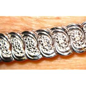 Sterling Silver 1/10 cttw Diamond Bracelet b852c060ada021066c7d0210.L. AA280 Sterling Silver 1/10 cttw Diamond Bracelet