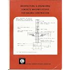 Architectural and engineering concrete masonry details for building construction by  A Elmiger