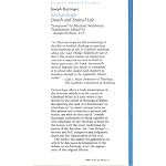 Eschatology: Death and Eternal Life (Dogmatic Theology, Vol 9) book cover