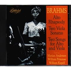 Brahms: Alto Rhapsody; Two Viola Sonatas; Two Songs for Alto & Viola