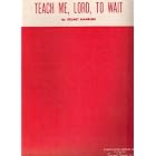 Buy TEACH ME LORD TO WAIT by STUART HAMBLEN