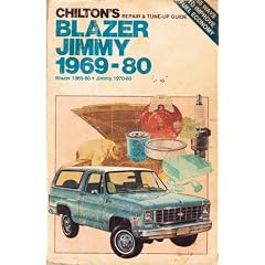 Chilton's repair & tune-up guide Blazer/Jimmy 1969-80: Blazer 1969-80, Jimmy 1970-80