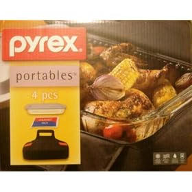 4 Piece Pyrex Portable Set by Pyrex