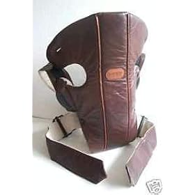 Luxurious Brown Leather Baby Bjorn Infant Carrier Limited Edition