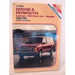 Dodge and Plymouth Caravan Mini Ram Van Voyager 1984 1987 Shop Manual