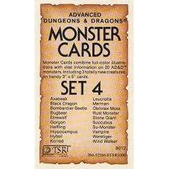Advanced Dungeons & Dragons Monster Cards Set #4