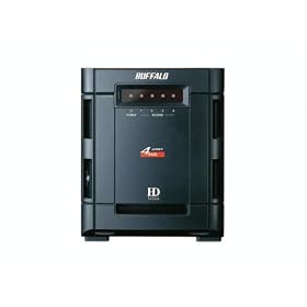 Buffalo Technology DriveStation Quattro USB 2.0 and FireWire Combo External Hard Drive with TurboUSB (Black)