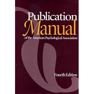 apa style manual amazon