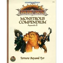 Terrors Beyond Tyr (Advanced Dungeons & Dragons, 2nd Edition : Dark Sun Monstrous Compendium Appendix II)