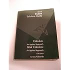 Calculus: An Applied Approach - Student Solutions Guide (Paperback) by Ron Larson and Bruce H. Edwards