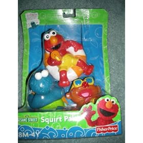 Fisher-Price Sesame Street Elmo Squirt Pals Pack of 3 by 