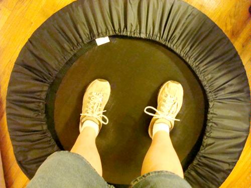 Needak Mini-Trampoline Rebounder-R02 -Soft Bounce- Black Non-fold