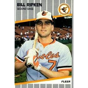 1989 Fleer # 616 Billy Ripken Baltimore Orioles Baseball Card