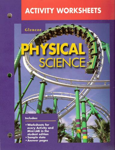 Activity Worksheets: Glencoe Physical Science: GLENCOE/McGRAW-HILL
