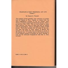 Virginians and West Virginians, 1607-1870