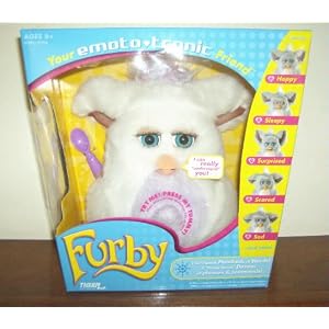 FURBY ~ White with a Purple Lavendar Stomach and Blue Eyes by 