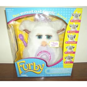 FURBY ~ White with a Purple Lavendar Stomach and Blue Eyes by 