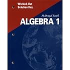 Worked-Out Solution Key Algebra 1 by no author specified