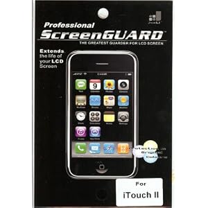 iKross 3-Pack Premium Reusable LCD Screen Protector with Lint Cleaning Cloth for iPod touch 1G (Clear)