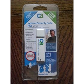 CA Internet Security Suite Plus 2009 5-User Software on 1GB Flash Drive - Anti-Virus, Firewall, Anti-Spyware, Data Backup
