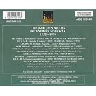 The Golden Years of Andrés Segovia: Recordings 1952-1954 by Isaac Albeniz, Johann Sebastian Bach, Mario Castelnuovo-Tedesco, Frederic Chopin, and Manuel de Falla