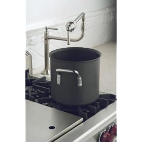 KOHLER K-7323-4-BS HiRise Deck-Mount Kitchen Pot Filler, Brushed Stainless