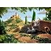 This picture is made entirely of food. :)
