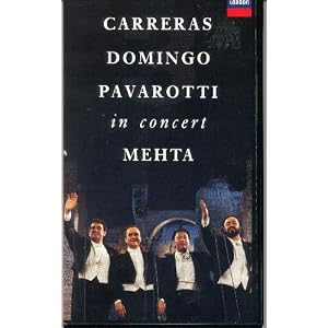 Carreras Domingo Pavarotti: The Three Tenors in Concert [VHS] by 
