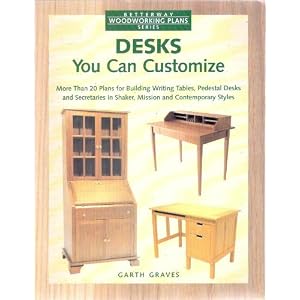 Desks You Can Customize (Betterway Woodworking Plans Series) [Paperback]