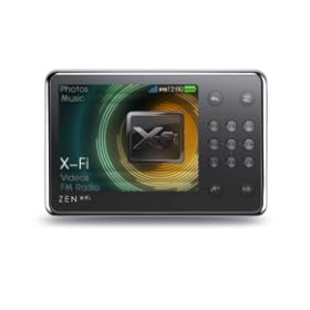 Creative Zen X-Fi 8 GB Video MP3 Player with Built-In Speaker (Black/Silver)