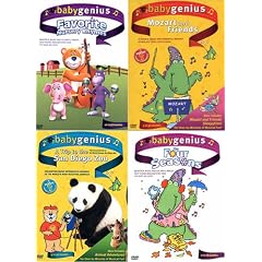Baby Genius (4 pack) Mozart and Friends A trip to the San Diego Zoo Favorite Nursery Rhymes The... by 