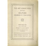 The Art Collection of the Late Mr. & Mrs. Charles E. F. McCann [Auction Advertising Brochure, Parke-Bernet Galleries, to be held Nov. 17-21, 1942, Sale #407] book cover