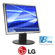 17LCD 8MS F-eng with Spkr 1280X1024 Wht W/ Blk Bez