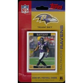 2006 Topps Baltimore Ravens Limited Edition Football Cards Team Set (12 Cards) - Not Available in Packs - Includes Mike Anderson, Ray Lewis, Jonathan Ogden, Kyle Boller, Derrick Mason, Mark Clayton, Ed Reed, and more!