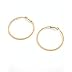 Light Weight Very large gold tone whoop earrings - come with a silver jewelry box