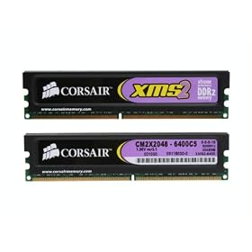 Corsair XMS2 PC2-6400 800 MHz 240-PIN DDR2 Dual-Channel Memory Kit