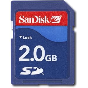 SanDisk 2 GB Class 2 SD Flash Memory Card