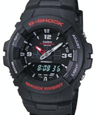 Casio Men's G100-1BV G-Shock Classic Ana-Digi jam tangan Casio Men's G100-1BV G-Shock Classic Ana-Digi