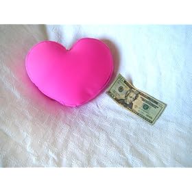 Mogu Small Heart 7 by 9-inch Decorative Pillow