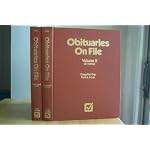 Obituaries on file book cover