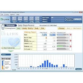 Omron HJ-720ITC Pocket Pedometer with Advanced Omron Health Management Software