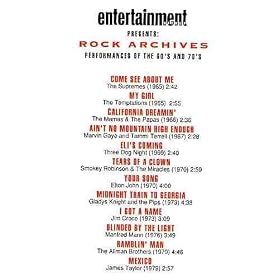 Click here to buy Rock Archives: Performances of the 60's and 70's.