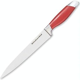 KitchenAid, Slicing Knife, 8 inch, Red. by KitchenAid